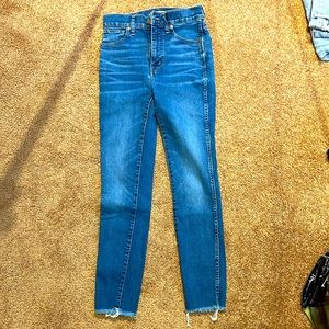 Madewell 10 inch high rise skinny jeans
